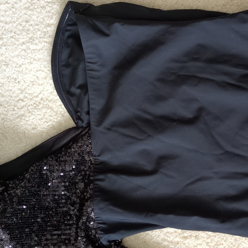 Express Black Sequin Bodysuit - image 5